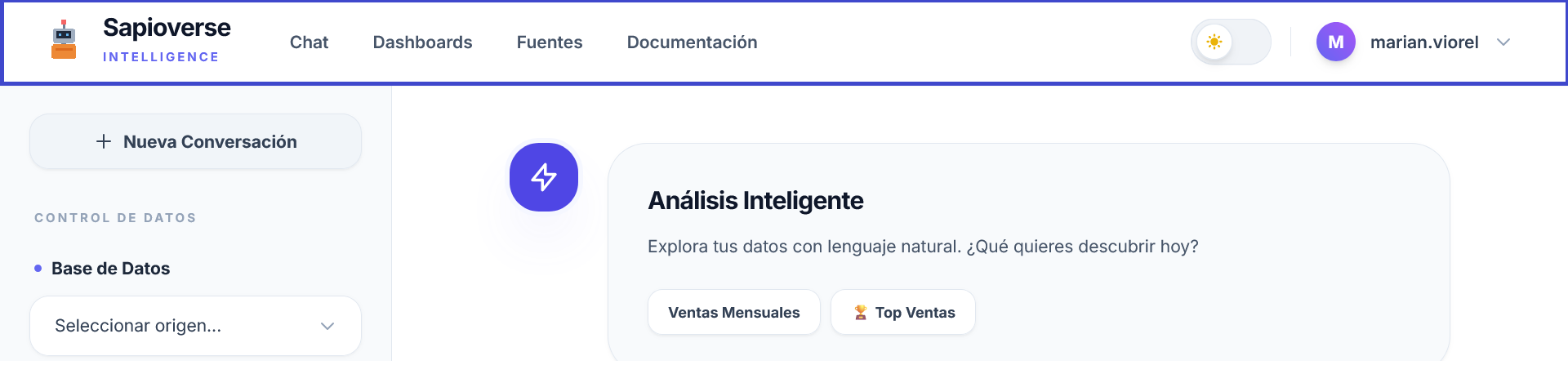 Topbar Completa